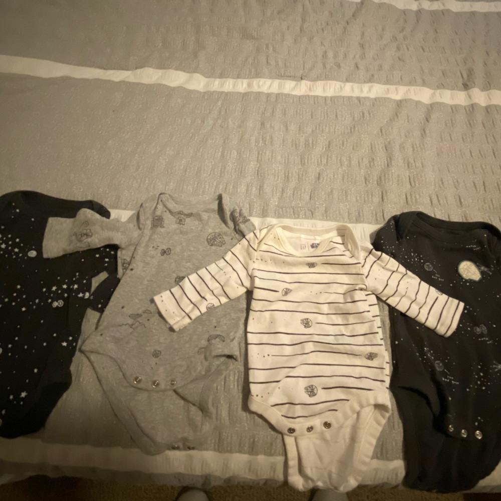 Baby Gap x Star Wars baby onesies